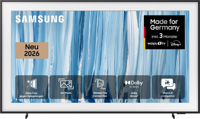 Samsung The Frame Pro Neo QLED Smart TV 4K Ultra HD, 55 Zoll, Schwarz - Bild 1