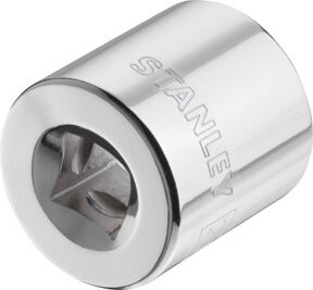 Stanley 3/8 Zoll 6-Kant Stecknuss in Silber, 20 mm - Bild 2