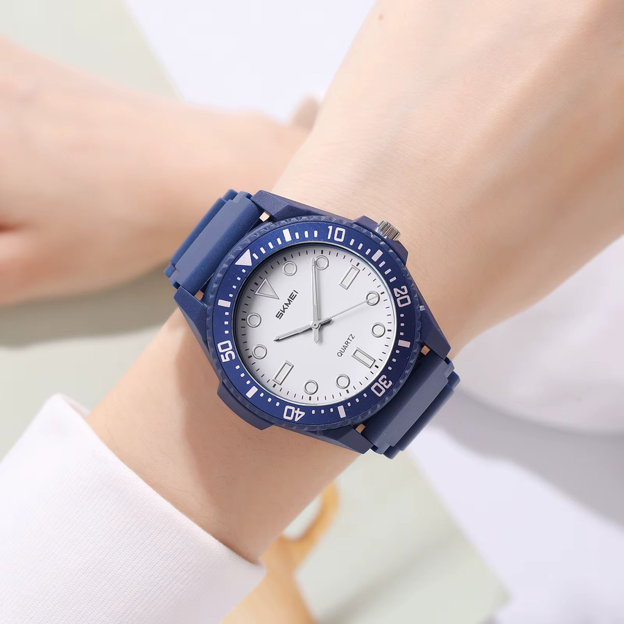 SKMEI Chronograph Armbanduhr, Quarz, Kunststoff, Schwarz, Kinder - Bild 2