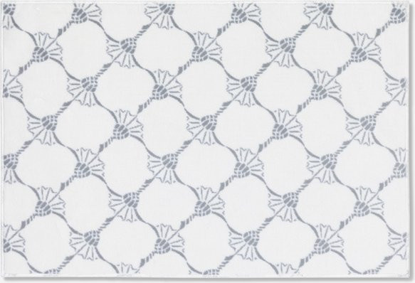 Badteppich Joop Repetition in Weiß, B/B: 60 x 90 cm - Bild 1