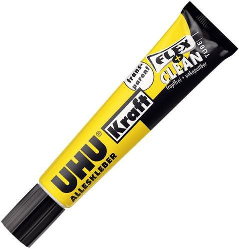 UHU Alleskleber Kraft Flex + Clean Transparent 18 g - Bild 1
