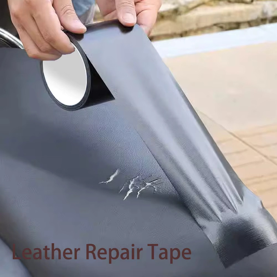Schwarzes Reparaturband aus Stoff, wasserdichtes und stark klebendes Klebeband für Zelt, Boot, Wohnmobil und Leder, Breite: 5 cm - Bild 4