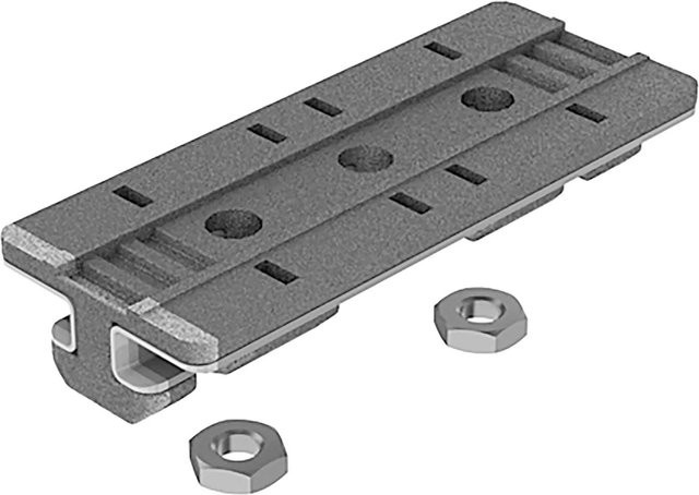 Fath Profilgleiter Item System Profil 40 Nut 8 in verzinktem Silber mit Muttern, Maße: 40 x 80 mm - Bild 1