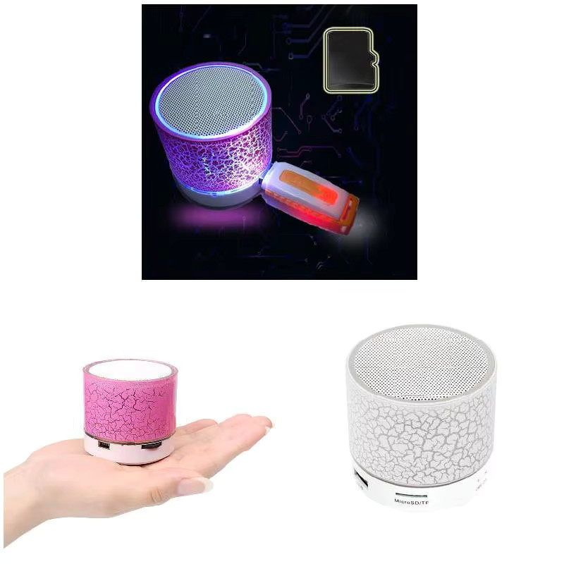 Tragbarer Mini Bluetooth Lautsprecher von AyeBeau in Gelb mit MP3-Player und Freisprecheinrichtung - Bild 2