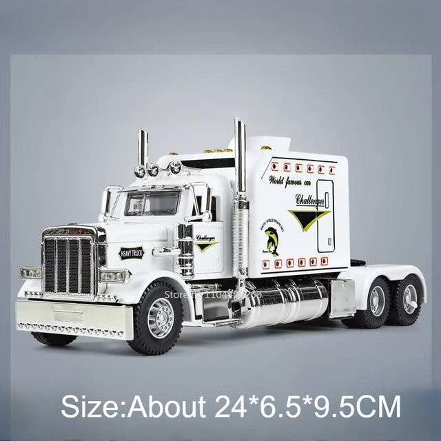 Linyi toy car Peterbilt 389 LKW Modell, 1:24, mit Licht und Sound, ab 14 Jahren - Bild 1