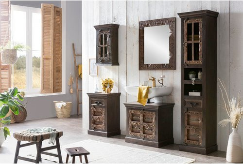 SIT Unterschrank ALMIRAH aus Altholz in Braun, B/H/T: 66 x 60 x 41 cm - Bild 1
