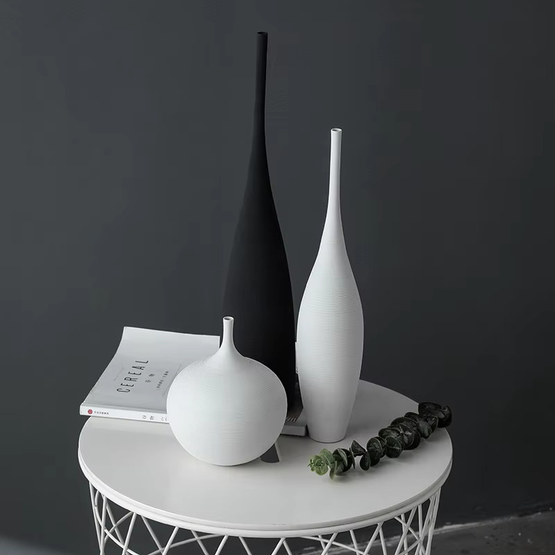 CAPIRON Zen Keramikvase im skandinavischen Design für deine Wohnzimmerdekoration, Höhe: 15 cm - Bild 3