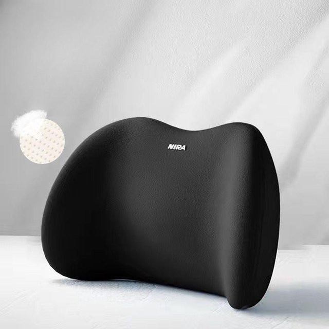 Memory-Foam Lendenkissen für den Bürostuhl in Schwarz von Household supplies MH - Bild 1