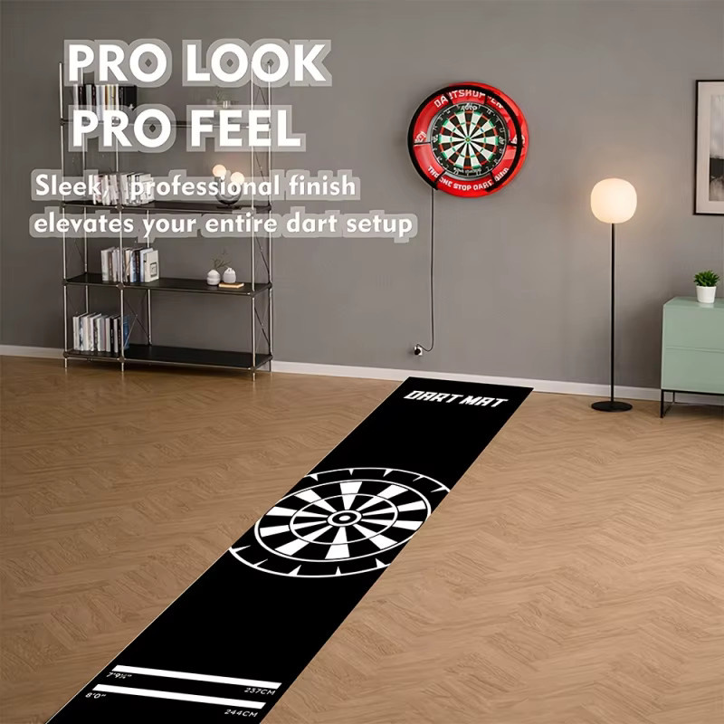VIKAMA Dart-Matte für Innenräume, rutschfest, Schwarz, Breite: 260 cm - Bild 2