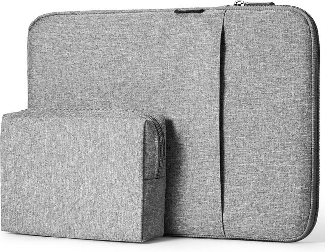 Universelle 360 Grad Schutzhülle für Apple MacBook Air 13 Zoll M3 M2 M1 (2018–2024), Farbe: Grau - Bild 1
