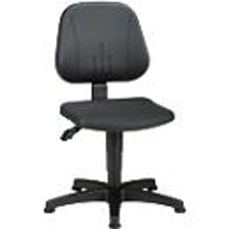 Bimos Arbeitsdrehstuhl Unitec mit Integralschaum und Gleitern in Schwarz - Bild 3