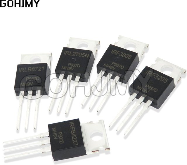 10er Set GOHJMY Transistoren TO-220 in Schwarz - Bild 1