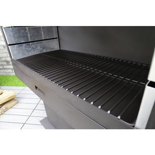 Westmann Grill- und Gartenkamin aus Metall in Schwarz, B/H/T: 90 x 160 x 41 cm - Bild 6