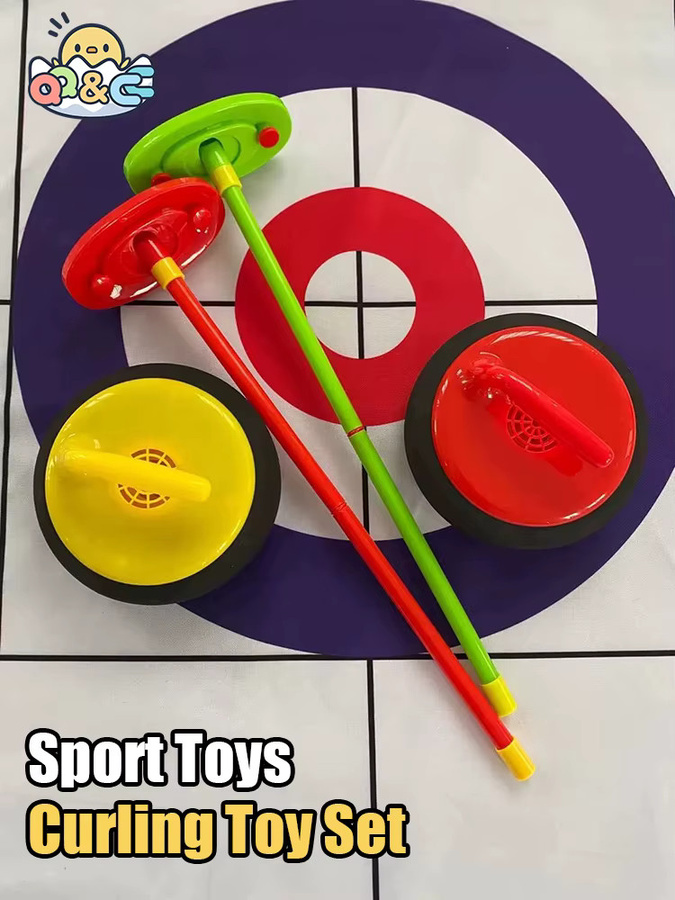 CONUSEA Curling Spielzeug Set, Elektrisch, mit Licht und Bällen - Bild 5