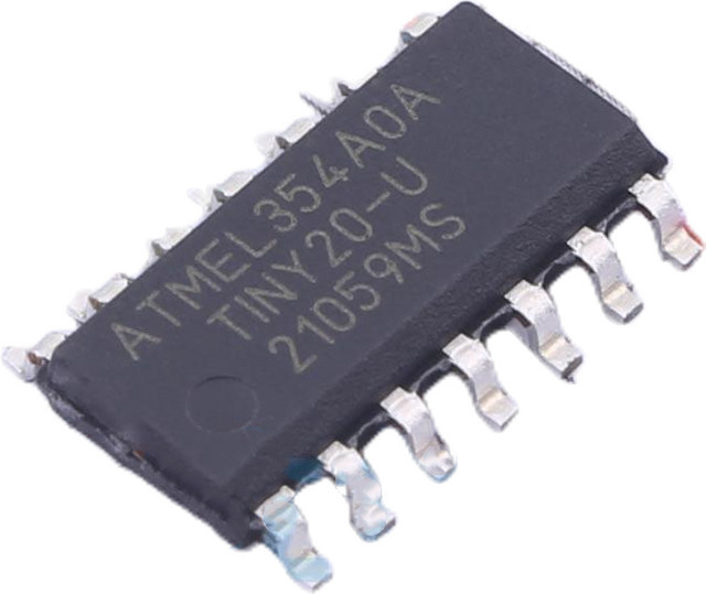 Atmel ATTINY20-SSUR Mikrocontroller SOIC14 in Schwarz - Bild 1