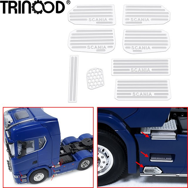 TRINOOD Metallfußpedale Unterfahrschutz, 1:14, Scania, Zubehör - Bild 1
