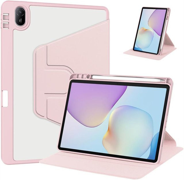 Huawei MatePad 11.5 2023 Schutzhülle mit Stifthalter und 360 Grad Drehbarkeit in Pink - Bild 1