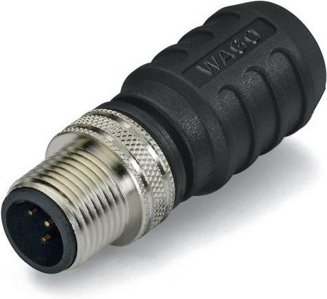 WAGO 756-9409/060-000 Sensor-Aktor-Steckverbinder M12 Abschlusswiderstand unkonfektioniert in Schwarz - Bild 1