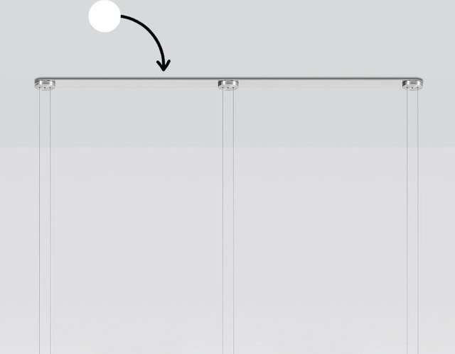 Serien Lighting Baldachinprofil Canopy aus Aluminium in Weiß - Bild 1