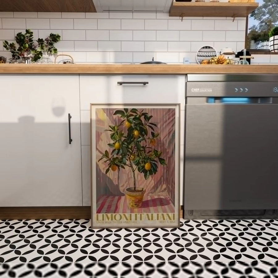 SHENCHEN Zitronenbaum-Poster Limoni Italiani Botanik-Druck im mediterranen Sommer-Stil, Mehrfarbig - Bild 2