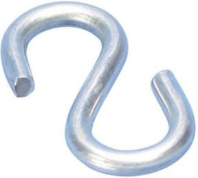 Erico S-Haken P1 aus verzinktem Stahl, Durchmesser: 4 mm, Tragkraft: 250 N, Farbe: Silber - Bild 1