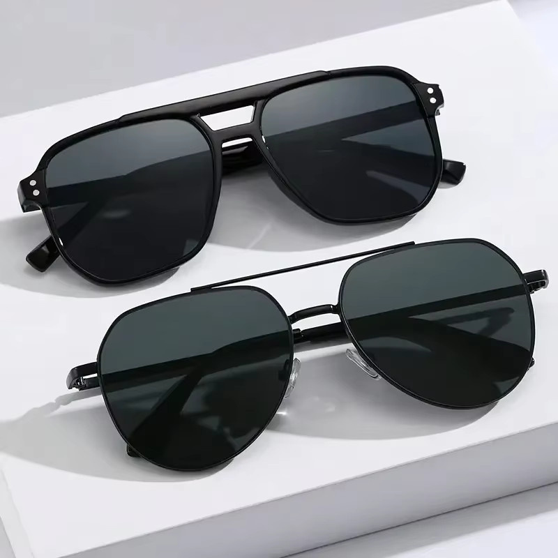 Hindfield Sonnenbrille Aviator, Vollrand, Unisex, Schwarz - Bild 2