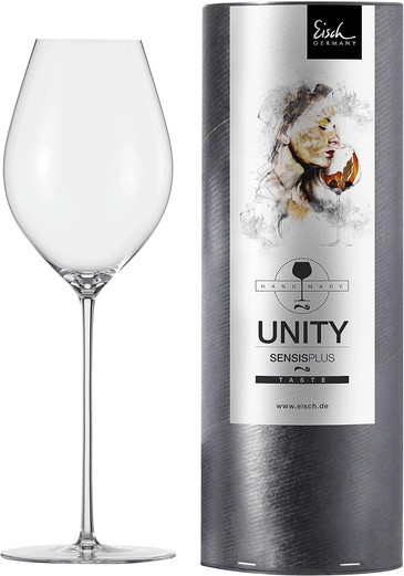 Eisch Champagnerglas Flöte in transparent in Geschenkröhre - Bild 1