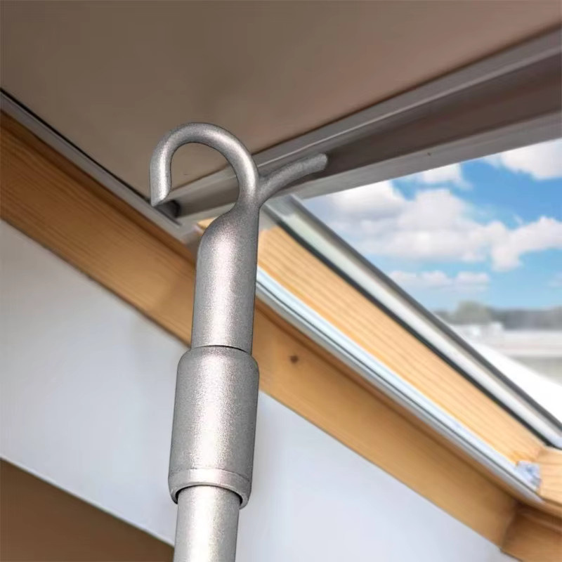 Teleskopische Fensteröffnerstange aus Aluminiumlegierung in Silber, 30–60 cm - Bild 2