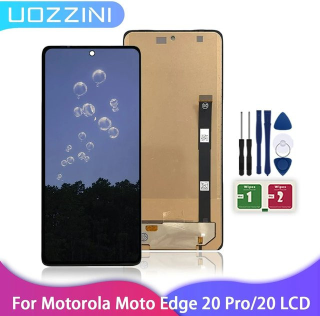 Motorola Moto Edge 20 Pro LCD Display Touchscreen Baugruppe in Schwarz für Moto Edge x30 und Moto Edge 30 Pro Ersatzteil - Bild 1