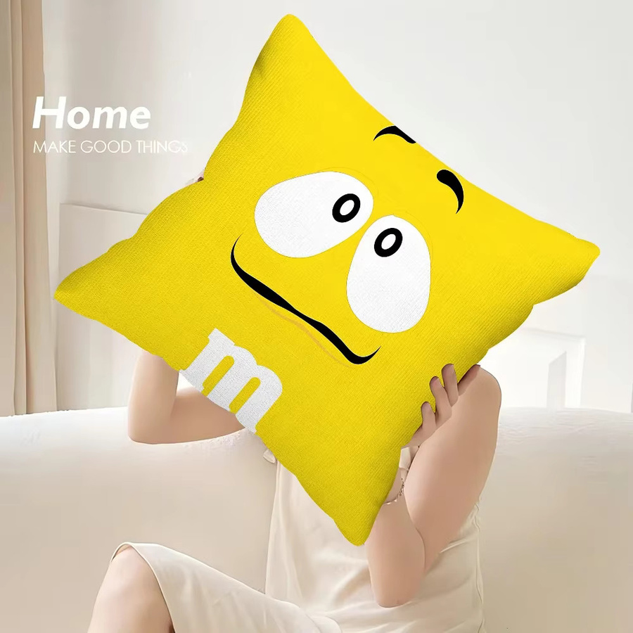 M&M'S Dekorativer Plüsch-Kissenbezug mit doppelseitigem Druck für dein Sofa - Bild 2