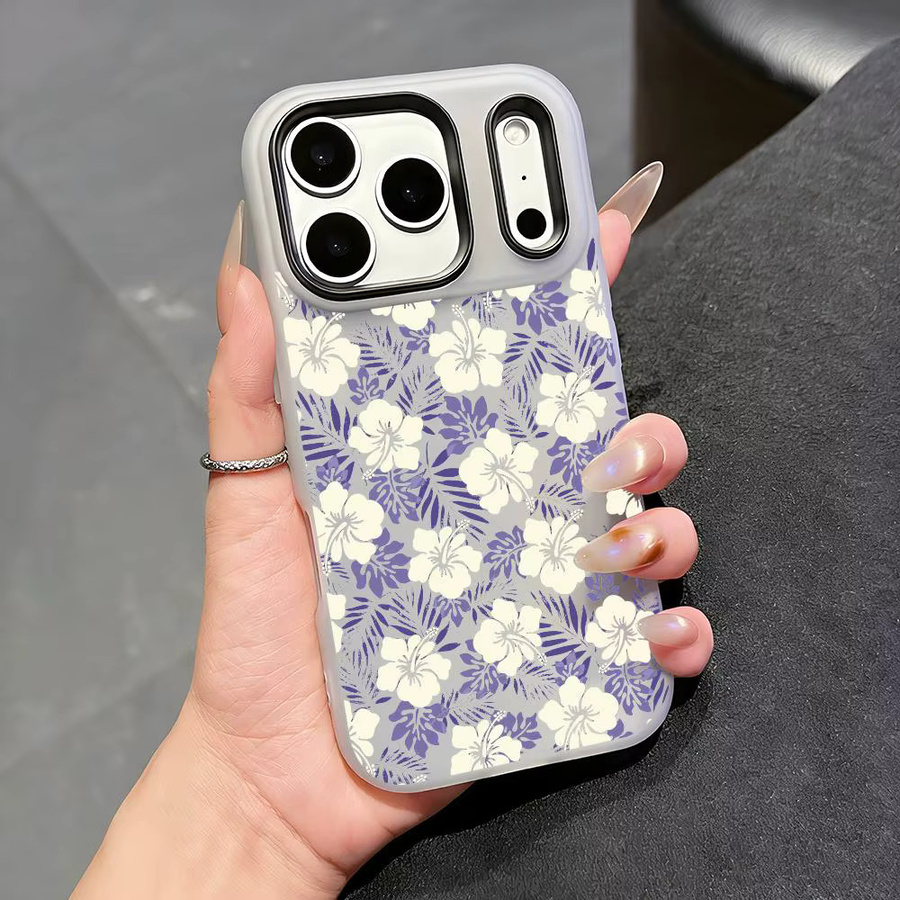 Transparente Wildblumen Handyhülle für Apple iPhone 11 bis 17 Pro Max Plus Mini, stoßfeste Soft-Schutzhülle in Multicolour - Bild 2