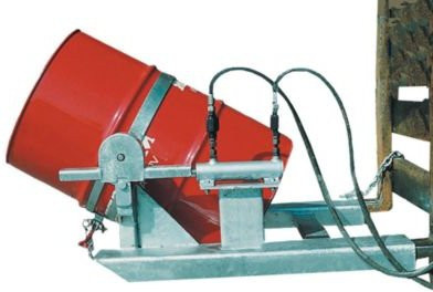 Fasskipper BAUER FD-H mit Hubzylinder aus Stahl, verzinkt, B: 100,0 cm, T: 124,5 cm, H: 47,5 cm - Bild 1