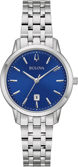 Bulova Armbanduhr Edelstahl, Quarz, Blau, 31 mm, Damen - Bild 1