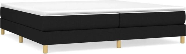vidaXL Boxspringbett in Schwarz mit Stoffbezug, B/T/H: 200 x 200 x 203 cm - Bild 1
