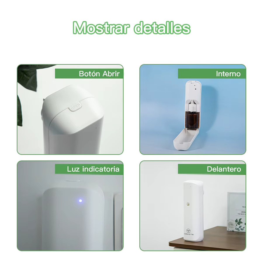 NAMASTE Plug-in Wand-Duftdiffusor in Weiß, wasserloser intelligenter Aroma-Diffusor für ätherische Öle und Raumduft - Bild 3