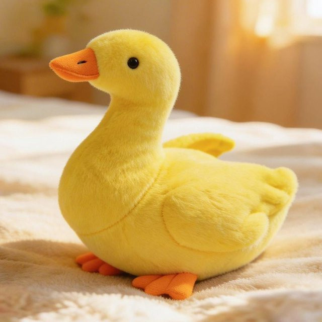 Yiran toy Haustier-Enten-Plüschtier, Gelb, 25cm - Bild 1