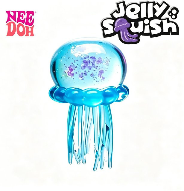 Schylling Needoh Qualle Squishy, Stressabbau-Spielzeug, blue - Bild 1