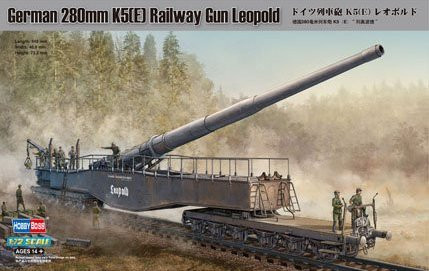 HobbyBoss K5(E) Railway Gun Leopold, Fahrzeug, 1:72, ab 14 Jahren - Bild 1