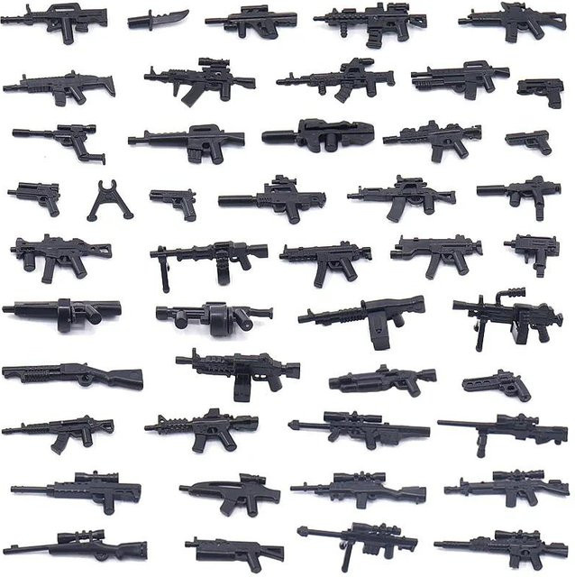 Militärischer MOC Waffe Baustein Schweres Maschinengewehr Gatling M19 NSV, Spielzeug, ab 14 Jahren - Bild 1