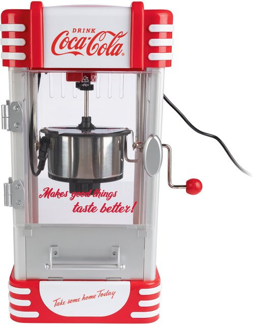 Salco Coca-Cola Popcorn-Maker SNP-27CC in Rot und Weiß mit Silber - Bild 1