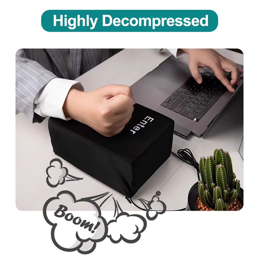 USB Enter Key Kissen als weiche Computer Taste zur Dekompression und Stressbewältigung in Schwarz - Bild 4