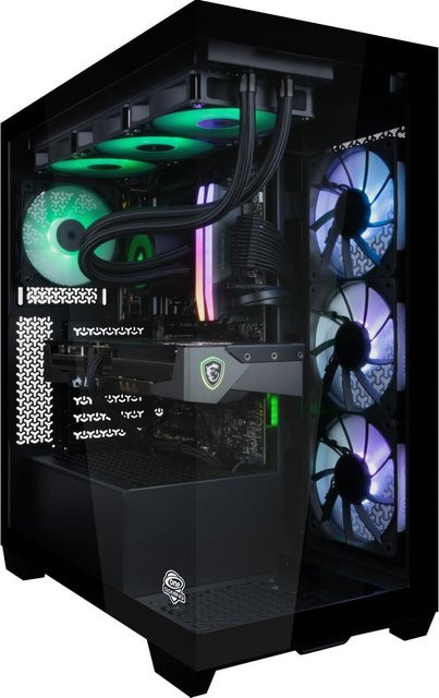 ONE GAMING High End Gaming PC AN036 Corsair Edition in Schwarz mit RTX 5070, Ryzen 7 9700X, 32GB RAM, 1 TB NVMe SSD und Windows 11 - Bild 1