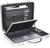 ALUMAXX Laptop-Attaché-Koffer MERCATO aus Aluminium in Silber - Bild 1