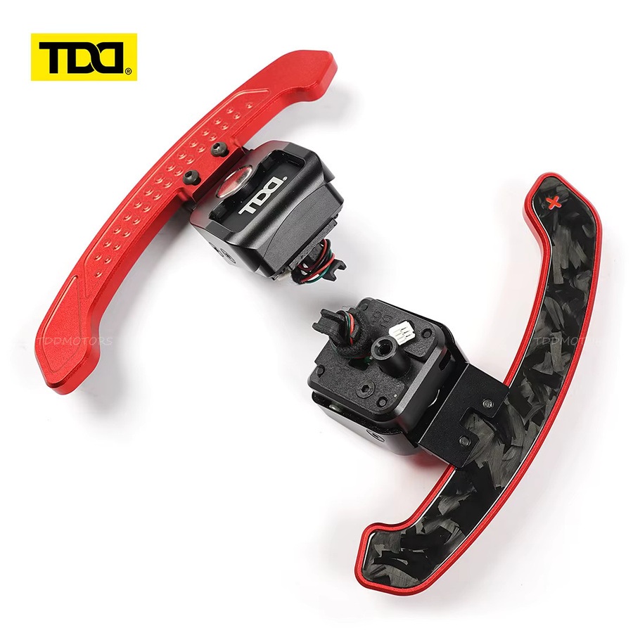 TDD Magnetische Paddle Shifter aus Glossy Carbon Fiber in Schwarz für Audi B8/8,5 A1 A3 A5 A6 A8 Q2 Q3 Q4 Q5 Q7 Q8 S1 S3 S4 S5 SQ5 RS3 RS4 RS5 RSQ5 - Bild 2