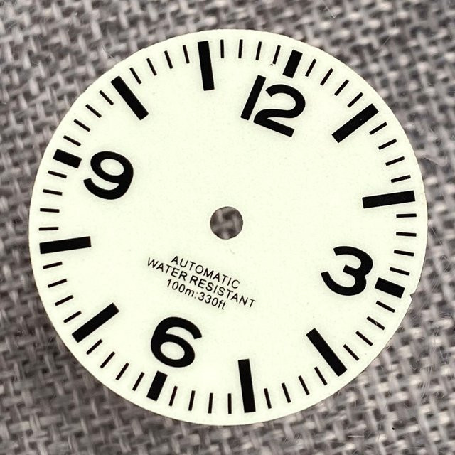 Tandorio Uhrenzubehör, Zifferblatt, 29 mm, Weiß, Unisex - Bild 1