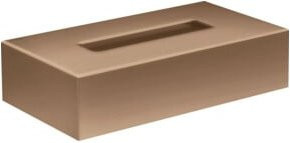 Hansgrohe Axor Uni. Circular Kosmetikbox zur Wandmontage in Brushed Red Gold, B: 26,5 cm, H: 14,5 cm, T: 14,5 cm - Bild 1