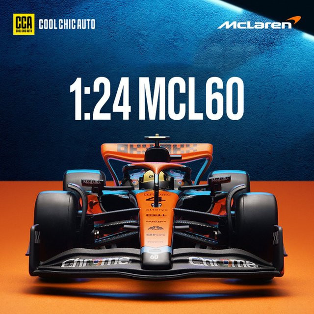 caipo McLaren MCL60 Miniatur-Auto, 1:24, Metall, mit drehbaren Rädern - Bild 1