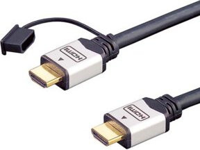 E+P HDMI High-Speed-Kabel mit Ethernet Typ A Schwarz/Silber 5 m - Bild 2