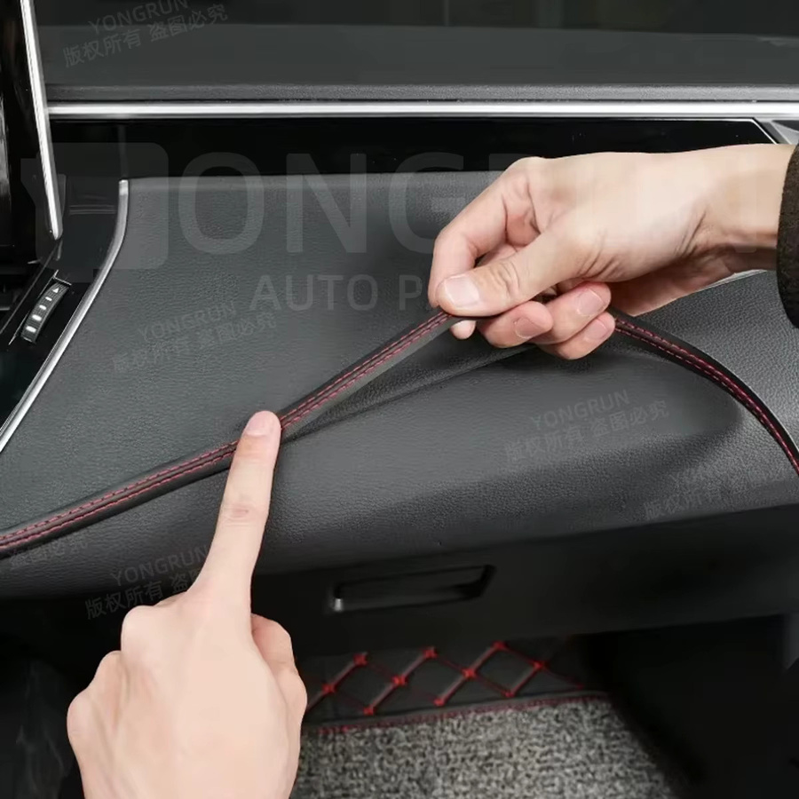 YONGRUN General Motors Innenleiste selbstklebende dekorative Lederlinie für die Instrumententafel in Schwarz - Bild 6