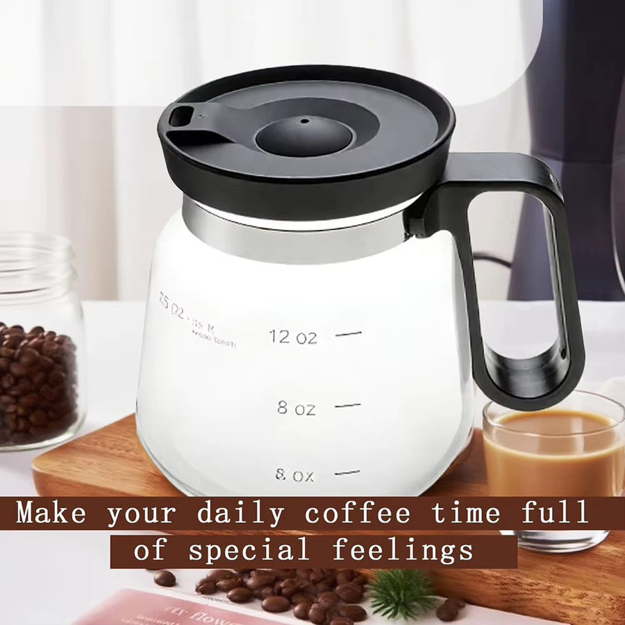 Aihogard Kaffeetasse aus Glas in transparent mit großer Kapazität für Kaffeeliebhaber - Bild 3